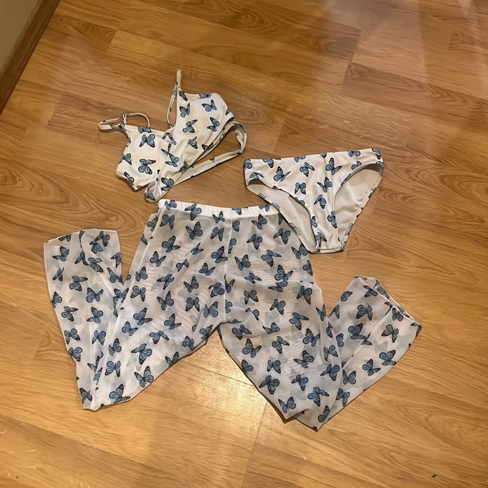 Butterfly swimming suit
